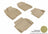 MAXpider Rubber Floor Mats for Impala/Impala Limited [Covers Front & Rear Row, Tan] L1CH04301502
