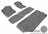 MAXpider Rubber Floor Mats for Suburban 1500/Suburban 2500 [Covers Front & Both Rear Rows, Gray] L1CH04601501