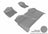 MAXpider Rubber Floor Mats for Silverado 1500/Sierra 1500 [Covers Front & Rear Row, Gray] L1CH04701501