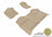 MAXpider Rubber Floor Mats for Silverado 1500/Sierra 1500 [Covers Front & Rear Row, Tan] L1CH04701502
