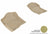 MAXpider Rubber Floor Mats for Chevrolet/GMC [Covers Front Row, Tan] L1CH04711502
