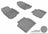MAXpider Rubber Floor Mats for 2012 2011 2010 2009 2008 Chevrolet Malibu [Covers Front & Rear Row, Gray] L1CH04801501