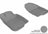 MAXpider Rubber Floor Mats for 2012 2011 2010 2009 2008 Chevrolet Malibu [Covers Front Row, Gray] L1CH04811501