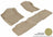 MAXpider Rubber Floor Mats for 2014 2013 2012 2011 2010 2009 2008 2007 Chevrolet Tahoe [Covers Front & Rear Row, Tan] L1CH04901502