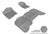 MAXpider Rubber Floor Mats for Chevrolet/GMC [Covers Front & Rear Row, Gray] L1CH05001501