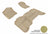 MAXpider Rubber Floor Mats for Chevrolet/GMC [Covers Front & Rear Row, Tan] L1CH05001502