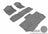 MAXpider Rubber Floor Mats for Suburban 1500/Suburban 2500 [Covers Front & Both Rear Rows, Gray] L1CH05401501
