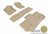 MAXpider Rubber Floor Mats for Suburban 1500/Suburban 2500 [Covers Front & Both Rear Rows, Tan] L1CH05401502