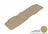 MAXpider Rubber Floor Mats for Chevrolet/GMC [Covers Rear (2nd) Row, Tan] L1CH05421502