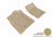 MAXpider Rubber Floor Mats for Chevrolet/GMC [Covers Front Row, Tan] L1CH05611502