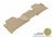 MAXpider Rubber Floor Mats for 2020 2019 2018 2017 2016 2015 GMC Yukon XL [Covers Rear (2nd) Row, Tan] L1CH05821502