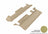 MAXpider Rubber Floor Mats for Chevrolet/GMC [Covers Rear (3rd) Row, Tan] L1CH06231502