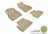 MAXpider Rubber Floor Mats for 2015 2014 2013 Chevrolet Malibu [Covers Front & Rear Row, Tan] L1CH06301502