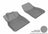 MAXpider Rubber Floor Mats for 2015 2014 2013 Chevrolet Malibu [Covers Front Row, Gray] L1CH06311501