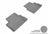 MAXpider Rubber Floor Mats for 2015 2014 2013 Chevrolet Malibu [Covers Rear (2nd) Row, Gray] L1CH06321501