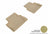 MAXpider Rubber Floor Mats for 2015 2014 2013 Chevrolet Malibu [Covers Rear (2nd) Row, Tan] L1CH06321502