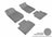 MAXpider Rubber Floor Mats for 2017 2016 2015 2014 Chevrolet SS [Covers Front & Rear Row, Gray] L1CH06401501
