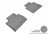 MAXpider Rubber Floor Mats for 2017 2016 2015 2014 Chevrolet SS [Covers Rear (2nd) Row, Gray] L1CH06421501