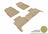 MAXpider Rubber Floor Mats for 2021 2020 2019 2018 2017 2016 2015 Chevrolet Colorado [Covers Front & Rear Row, Tan] L1CH06701502