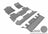 MAXpider Rubber Floor Mats for 2020 2019 2018 2017 2016 2015 Chevrolet Tahoe [Covers Front & Both Rear Rows, Gray] L1CH06801501