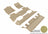 MAXpider Rubber Floor Mats for 2020 2019 2018 2017 2016 2015 Chevrolet Tahoe [Covers Front & Both Rear Rows, Tan] L1CH06801502