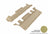 MAXpider Rubber Floor Mats for Tahoe/Yukon [Covers Rear (3rd) Row, Tan] L1CH06831502