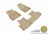 MAXpider Rubber Floor Mats for Cruze/Cruze Limited [Covers Front & Rear Row, Tan] L1CH07601502