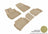MAXpider Rubber Floor Mats for 2021 2020 2019 2018 2017 2016 Chevrolet Malibu [Covers Front & Rear Row, Tan] L1CH07701502