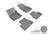 MAXpider Rubber Floor Mats for 2019 2018 2017 2016 Chevrolet Volt [Covers Front & Rear Row, Gray] L1CH07901501