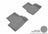 MAXpider Rubber Floor Mats for 2019 2018 2017 2016 Chevrolet Volt [Covers Rear (2nd) Row, Gray] L1CH07921501