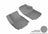 MAXpider Rubber Floor Mats for 2021 2020 2019 2018 Chevrolet Equinox [Covers Front Row, Gray] L1CH08511501