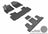 MAXpider Rubber Floor Mats for 2021 2020 2019 2018 Chevrolet Traverse [Covers Front & Both Rear Rows, Gray] L1CH08601501