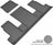 MAXpider Rubber Floor Mats for Enclave/Traverse [Covers Rear (3rd) Row, Gray] L1CH08631501