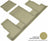 MAXpider Rubber Floor Mats for Enclave/Traverse [Covers Rear (3rd) Row, Tan] L1CH08631502
