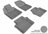 MAXpider Rubber Floor Mats for 2010 2009 2008 2007 Chrysler Sebring [Covers Front & Rear Row, Gray] L1CY00101501