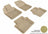 MAXpider Rubber Floor Mats for 2010 2009 2008 2007 Chrysler Sebring [Covers Front & Rear Row, Tan] L1CY00101502