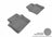 MAXpider Rubber Floor Mats for 2010 2009 2008 2007 Chrysler Sebring [Covers Rear (2nd) Row, Gray] L1CY00121501