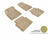 MAXpider Rubber Floor Mats for 2014 2013 2012 Chrysler 200 [Covers Front & Rear Row, Tan] L1CY00201502