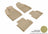 MAXpider Rubber Floor Mats for 2017 2016 2015 Chrysler 200 [Covers Front & Rear Row, Tan] L1CY00301502