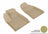MAXpider Rubber Floor Mats for 2017 2016 2015 Chrysler 200 [Covers Front Row, Tan] L1CY00311502