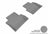 MAXpider Rubber Floor Mats for 2017 2016 2015 Chrysler 200 [Covers Rear (2nd) Row, Gray] L1CY00321501