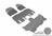 MAXpider Rubber Floor Mats for Pacifica/Voyager [Covers Front & Both Rear Rows, Gray] L1CY00501501