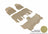 MAXpider Rubber Floor Mats for Pacifica/Voyager [Covers Front & Both Rear Rows, Tan] L1CY00501502