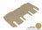 MAXpider Rubber Floor Mats for Pacifica/Voyager [Covers Rear (2nd) Row, Tan] L1CY00521502