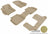 MAXpider Rubber Floor Mats for 2012 2011 2010 2009 Dodge Journey [Covers Front & Both Rear Rows, Tan] L1DG00501502
