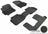 MAXpider Rubber Floor Mats for 2012 2011 2010 2009 Dodge Journey [Covers Front & Both Rear Rows, Black] L1DG00501509