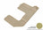 MAXpider Rubber Floor Mats for 2020 2019 2018 2017 2016 2015 2014 2013 2012 2011 2010 2009 Dodge Journey [Covers Rear (3rd) Row, Tan] L1DG00531502