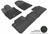 MAXpider Rubber Floor Mats for 2012 2011 Dodge Durango [Covers Front & Rear Row, Black] L1DG00601509