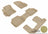 MAXpider Rubber Floor Mats for 2020 2019 2018 2017 2016 2015 2014 2013 2012 Dodge Journey [Covers Front & Both Rear Rows, Tan] L1DG01201502