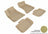 MAXpider Rubber Floor Mats for 2021 2020 2019 2018 2017 2016 2015 2014 2013 2012 2011 Dodge Charger [Covers Front & Rear Row, Tan] L1DG01401502